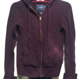 Knit zip-up American Eagle Jacket